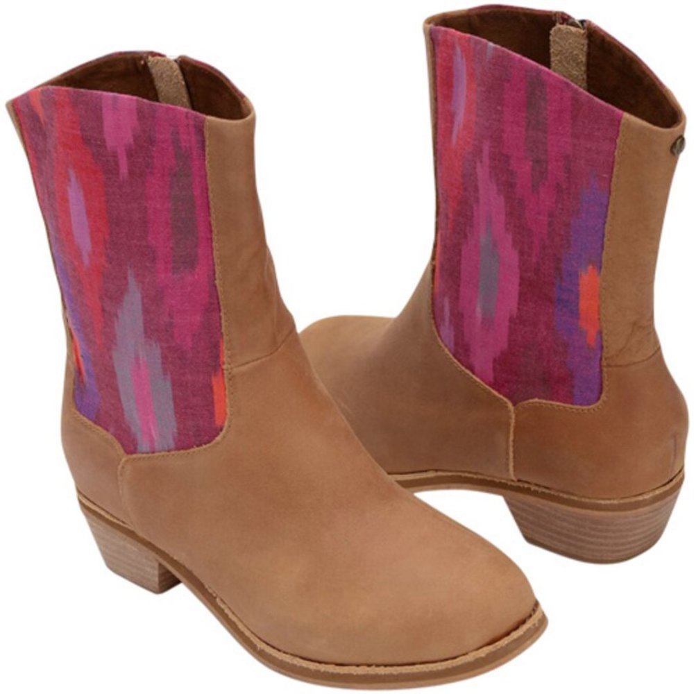 Reef Desert Bloom Leather Ankle Boots